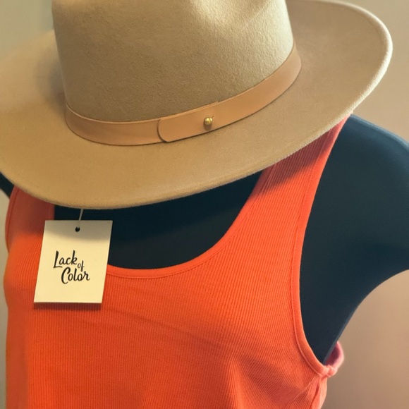 Pink-Beige Lack of Color Diego Style Fedora Hat/ NWT - Picture 5 of 10